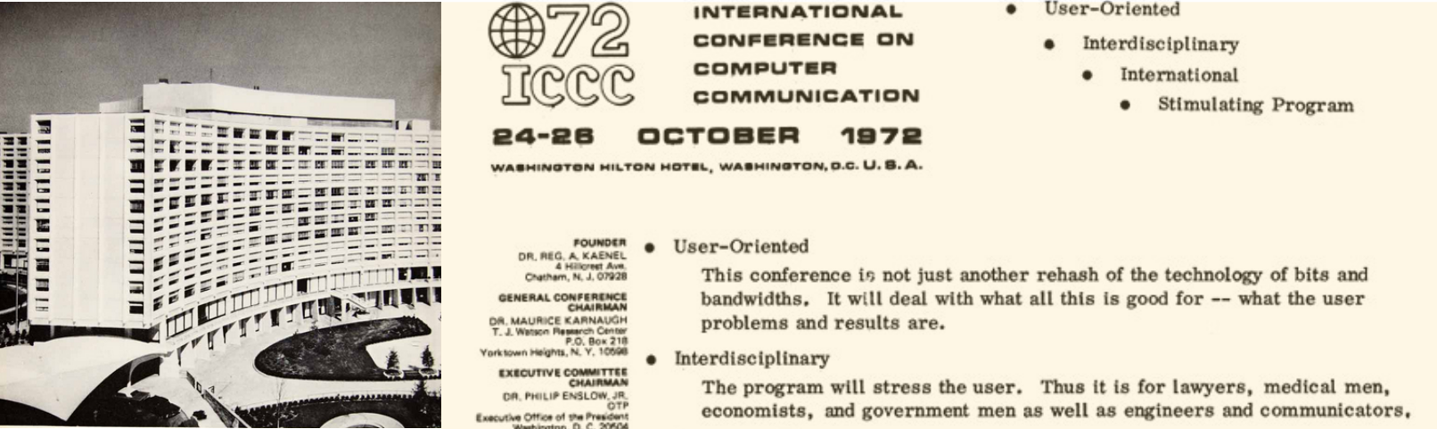 ICCC 1972 convention - Arpanet Ball