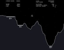 Lunar Lander game on PDP-11 - historic computer game from early computing