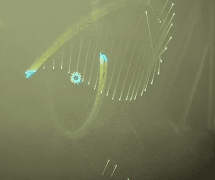 Spacewar game on PDP-11 - classic computer history video game