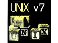 Unix Version 7 logo - historic Unix system that defined modern computing on PDP-11